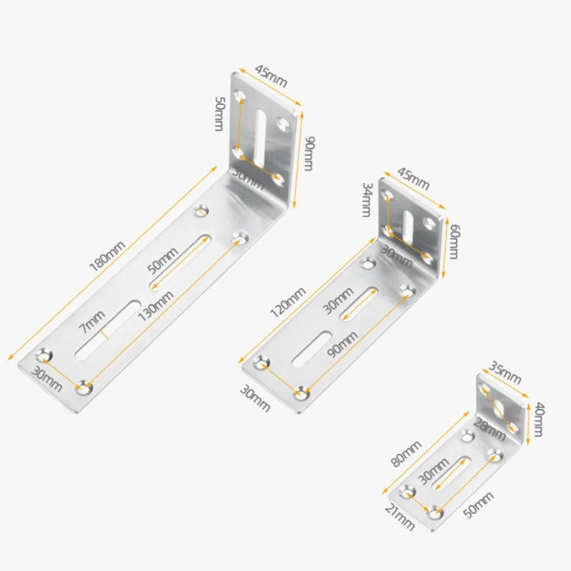 Description Picture 3 of itemStainless Steel Triangle Support Bracket Space Saving Wall Mounted Fixing Bracket Durable Furniture Accessories