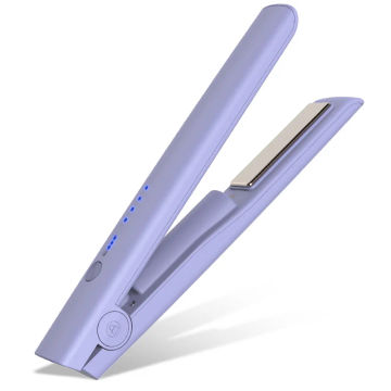 Professinal Wireless Hair Straightener Flat Irons Splint Straight Curly Dual-use Hair Curler USB Charging Cordless Curling Iron