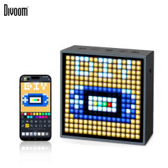 Divoom Timebox Evo speakers bluetooth wireless with Clock Alarm Programmable LED Display for Pixel Art Creation Unique Gift
