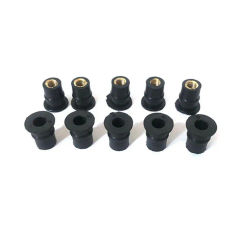 M5x0.8mm Timing Synchronous Pulley Durable Material Rubber Well Nut Synchronous Belt Brass Nut Low Backlash Timing Pulley Rubber