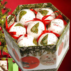8cm 1pc Christmas Ball Decoration Xmas Tree Ornaments Pendant Elk Santa Snowman Pattern Hanging Balls Home New Year Gift Navidad