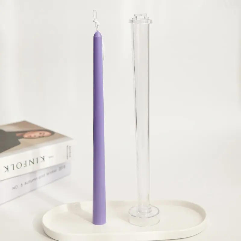 Description Picture 5 of item30cm Long Pole Candle Molds Diy Church Aromatherapy Candle Making Tool Acrylic PC Plastic Mold Kit Dinner Decoration Candles