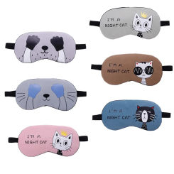 1pc Creative Lovely Cotton Sleeping Mask Eyepatch Eye Cover For Travel Relax Sleeping Aid Eye Patch Shading Eye Mask