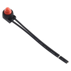 Durable Push Button Switch On-Off Switch KP107 Plastic Shell Self-locking Sturdy Waterproof 250V Bakelite Base