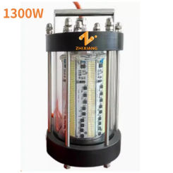 AC220V 1300W 2600W  IP68 Waterproof Green LED Fishing Light Deep Sea Seabed Fish Lamp High-Efficiency Fishing Lamps
