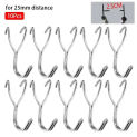 10 pcs Wall Mesh Peg Board Hook Storage Racks Display Stainless Steel Pegs Home Storage Hardware Fastener