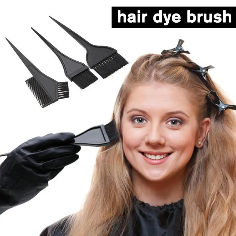 Description Picture 5 of itemHair Dyeing Diagonal Brush Hair Salon Tools For Soft Hair And Hairdressing Baked Oil Pouring Brush Hair Dye Bowl Comb Brush E4O4
