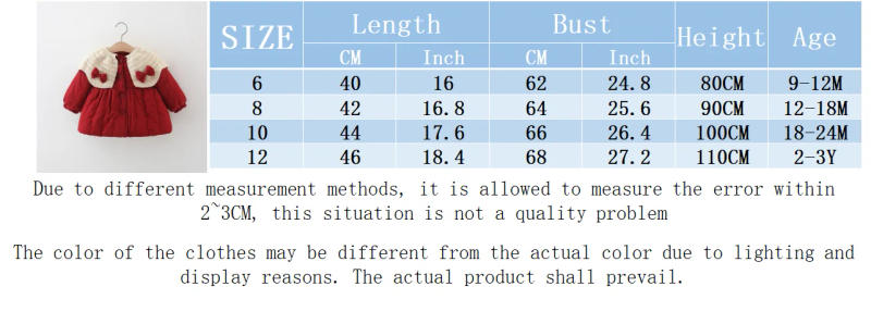 Description Picture 2 of itemWinter New Cotton-padded Coat Lapel Bow Solid Color Button Coat Warm Girl Cotton-padded Coat Winter Thick Coat