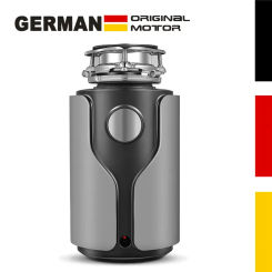 New Food Waste Disposer German 1200W Motor Technology Septic Assist 1 HP Household Garbage Disposer Black Kitchen Home