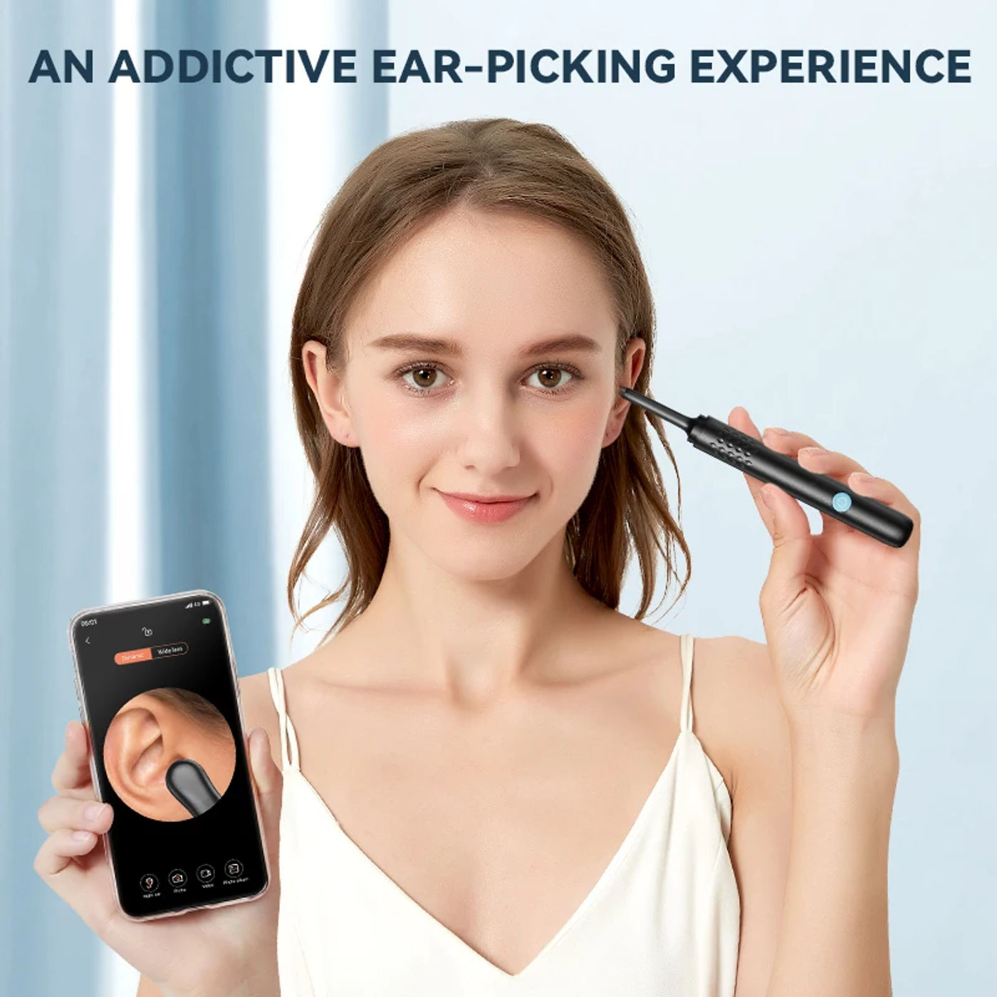 Description Picture 5 of itemEar Cleaner with Camera Set HD Ear Sticks Otoscope USB Charging Endoscope Wax Removal Tool Earpick Ear Cleaning Set Health Care