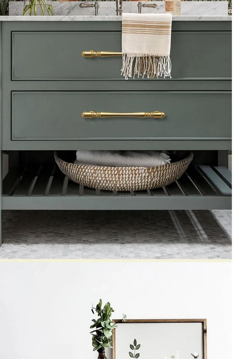 Description Picture 4 of itemBrass Furniture Cabinet Handles Chrome Wardrobe Dresser Cupboard Drawer Knobs Kitchen Door Pulls Hardware Shiny Gold