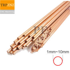 Outer diameter 1mm-10mm T2 Micro copper tube Thin wall Hollow Capillary Hard straight thin wall copper pipe 1x0.15 1.5x0.25mm