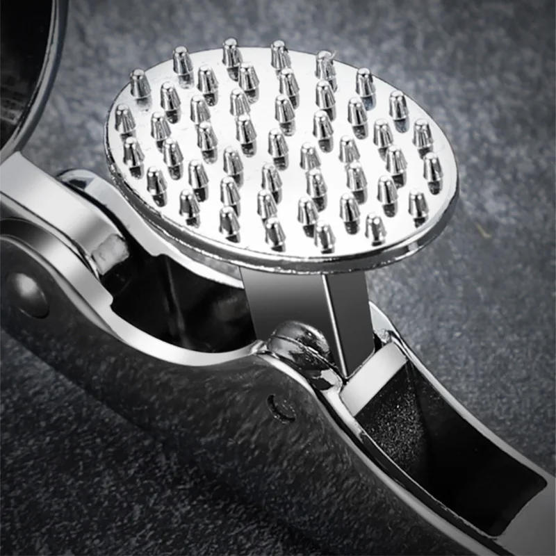 Description Picture 5 of itemZinc Alloy Garlic Press Manually Mashed Garlic Machine Garlic Crusher Handheld Cooking Ginger Crusher Kitchen Tools