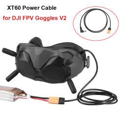 BRDRC for DJI Avata/FPV Goggles 2/V2 Power Cable XT60 to DC Plug Power Supply Connect Battery Cable for FPV 1.2M Power Cable