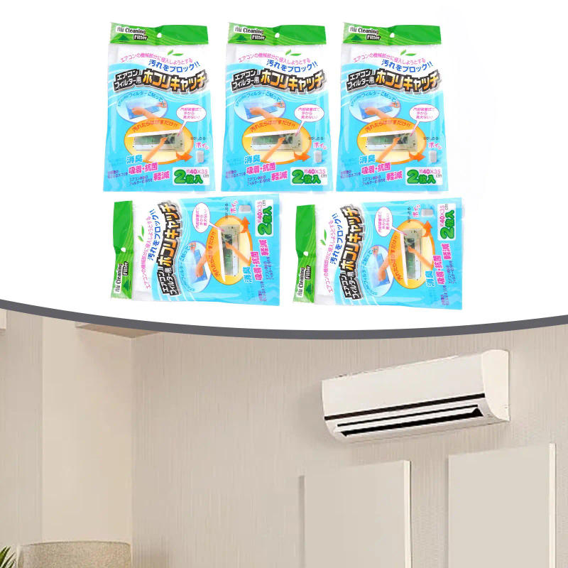 Description Picture 3 of item10pcs/5bags Anti-dust Air Condition Outlet Filter Mesh Net Network Filter Cleaner Purification Household AC Cleaning Filters