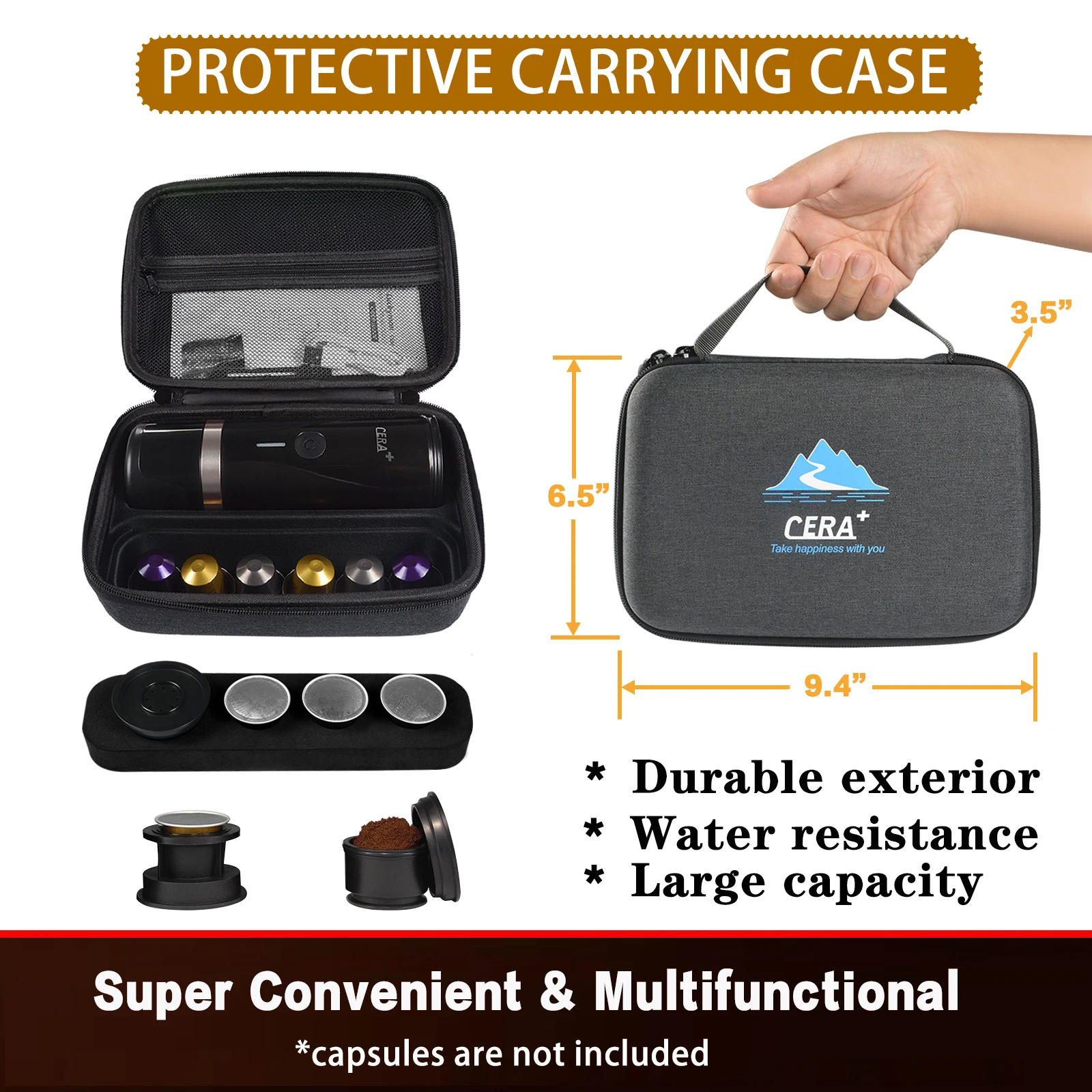 Description Picture 4 of itemNew Automatic Portable Capsule Coffee Machine Professional Street Instant Coffee Processor Three Models Available