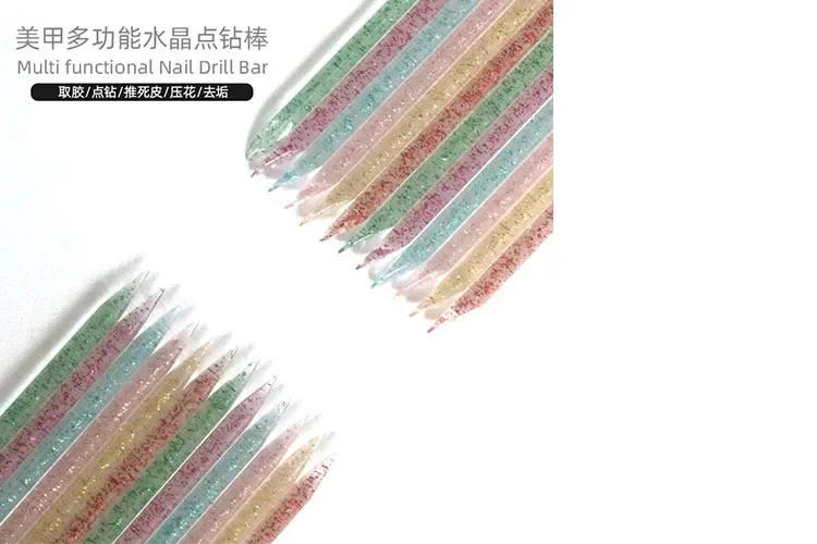 Description Picture 3 of item50pcs Reusable Double-head Crystal Cuticle Pushers Cuticle Removal Tool Orange Wood Nails Pedicure Care Drill Stick Tools