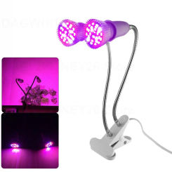 28 LED Bulb Full spectrum Plant Grow Light lamp Dual Head plants flowers growing lights Indoor Hydroponic grow tent U26