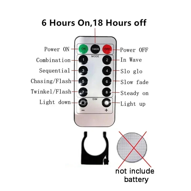 Description Picture 6 of itemUSB Curtain String Lights 8 Modes Fairy Light Holiday Christmas Tree Garland Lights Home Bedroom Decor Christmas Wedding Decor