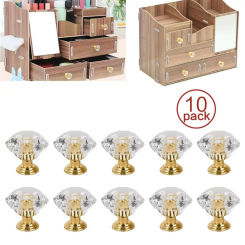 Acrylic Fashion Cupboard Crystal Wardrobe Furniture Accessories Home Hardware Door Knob Drawer Handle Pull
