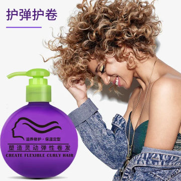 250ml Repair Hair Modelling Elastin Curly Lasting Moisturizing Shape Roll Style Fluffy Styling Hair Conditioner Curl Enhancer