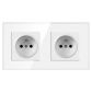 Doublel Socket white