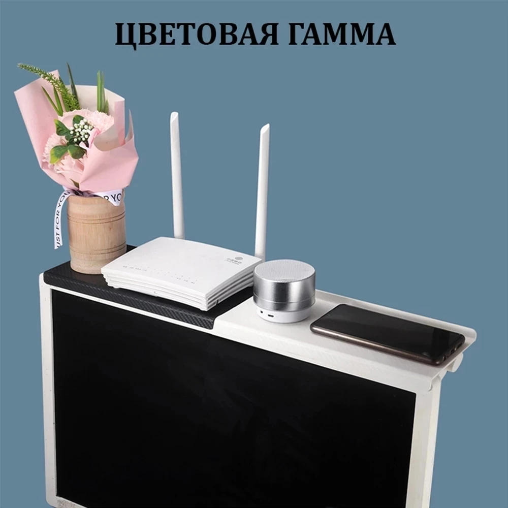 Description Picture 6 of itemTV Screen Top Shelf  Adjustable Computer Monitor Desktop Display Stand Storage Rack Holder Home Office Organizer