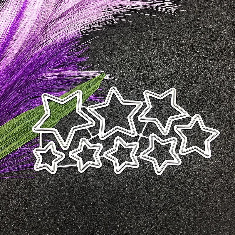 Description Picture 4 of itemScrapbooking Multiple Star Hollow Cutting Knife Dies Carbon Steel Knife Dies Embossed Knife Dies Template