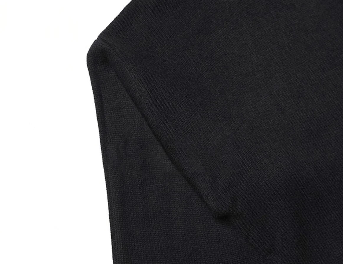 Description Picture 5 of itemCardigan Knitted Sweaters for Men No Hoodie V Neck Solid Color Man Clothes Plain Street Ugly Cotton S Japanese Retro Sheap Old A