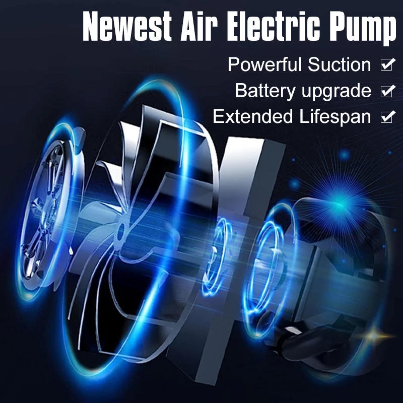 Description Picture 4 of itemPowerful Vacuum Pump Electric Air Pump Vacuum Sealed Compression Bag for Clothes Storage Bags Electric Sealer Machine