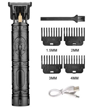 T9 Hair Trimmer Man Beard Cutting Machine Vintage Body Hair Clipper Shaver Cordless Professional for Barbers