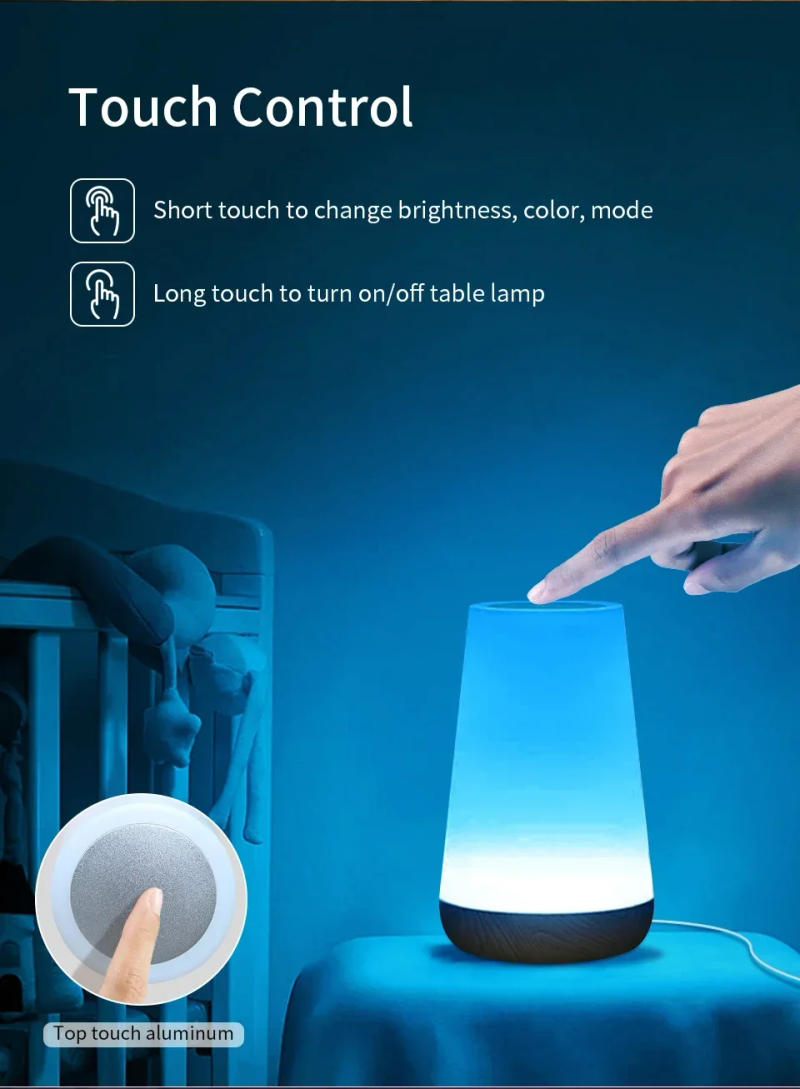 Description Picture 5 of itemTuya Wifi Smart Touch Night Light LED Table Lamp Bedside Lamp Voice Control Dimmable Lamp Rechargeable Bedside Lamp Alexa Google