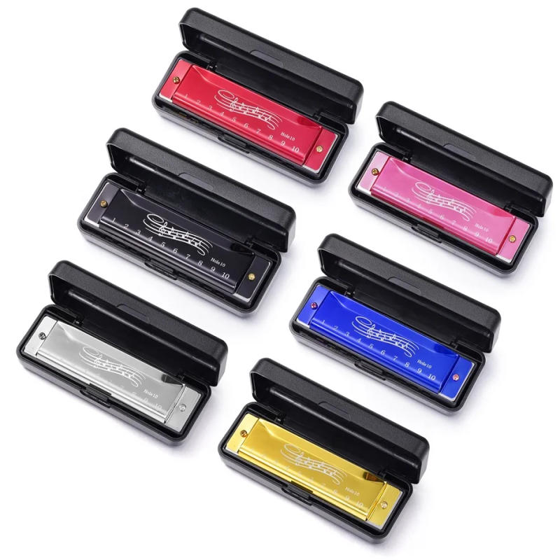 Description Picture 2 of itemProfessional Blues-Harmonica 10 Holes Blues-Harp Diatonic Harmonica 20 Tones Mouth Organ For Adult Kid Beginner Teaching Gift
