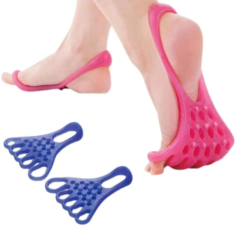 Description Picture 2 of item1 Pair Toe Valgus Correction Belt Hallux Valgus Exercise Protect Muscle Relax Foot Massgae Yoga Tool Elastic Stretching Band