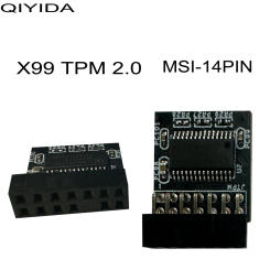 TPM2.0 msi 14pin Support X99 H9S X99D4V3.0 use Tpm Module 14 Pin LPC For MSI Encryption Security Module Remote Card
