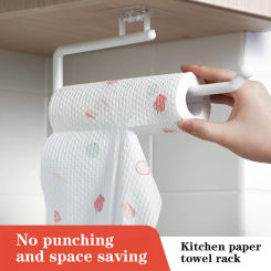 Toilet Paper Holder Bathroom Storage Paper Towel Holder Kitchen Wall Hook Toilet Paper Stand Home Organizer Toilet Accessories