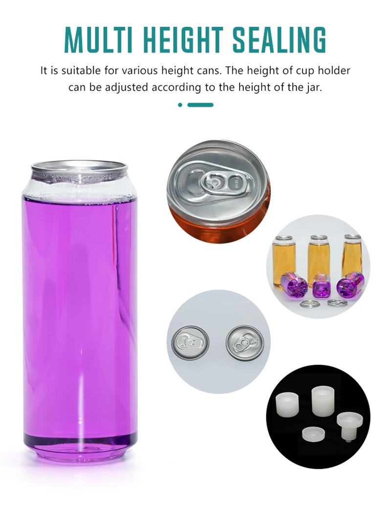 Description Picture 5 of item3S Commercial Automatic Tin Can Sealing Machine Soda Sealer Cup Body Rotation Aluminum Beer Bottles PET Jar Cans Seamers