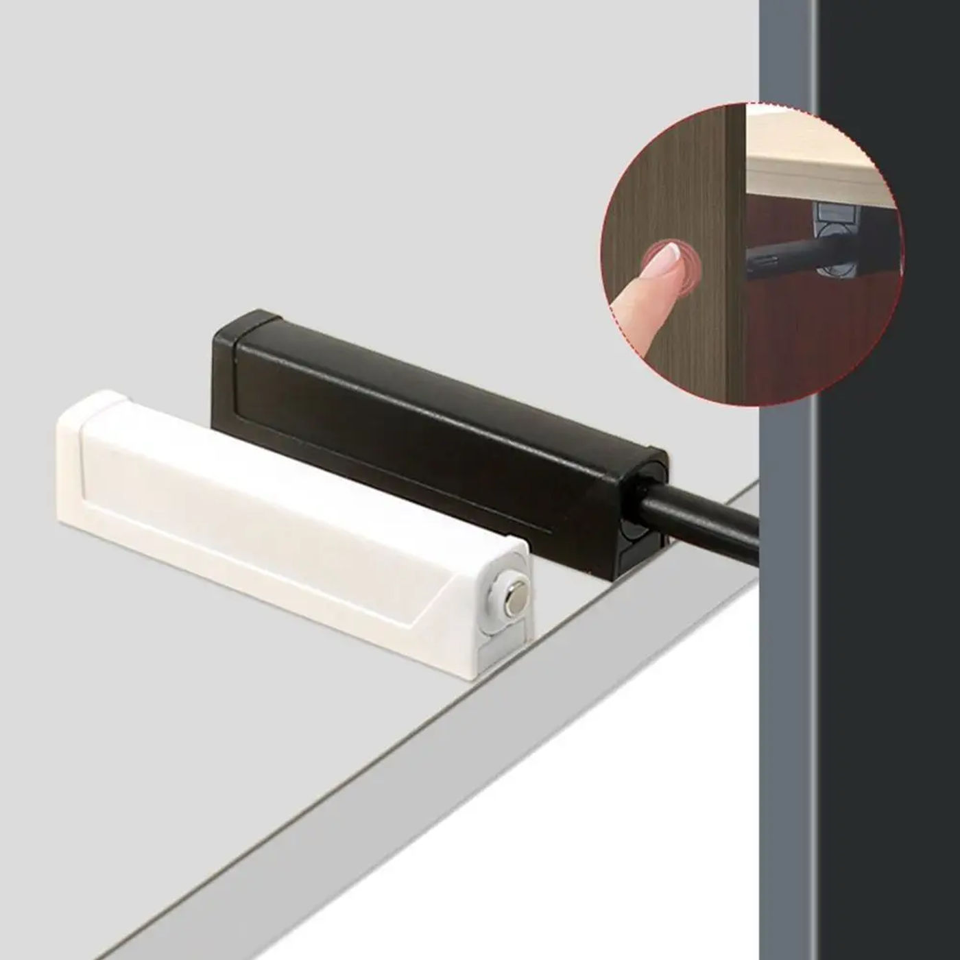 Description Picture 2 of itemNew Soft Quiet Close Closer Concealed Cabinet Rebounder Dampers Buffers for Kitchen Cabinet Drawer Furniture Door Stopper