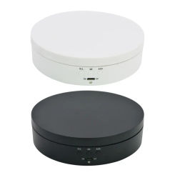 3 Speeds Electric Rotating Turntable Merchandise Display Base Automatic Revolving Platform 138MM USB Power