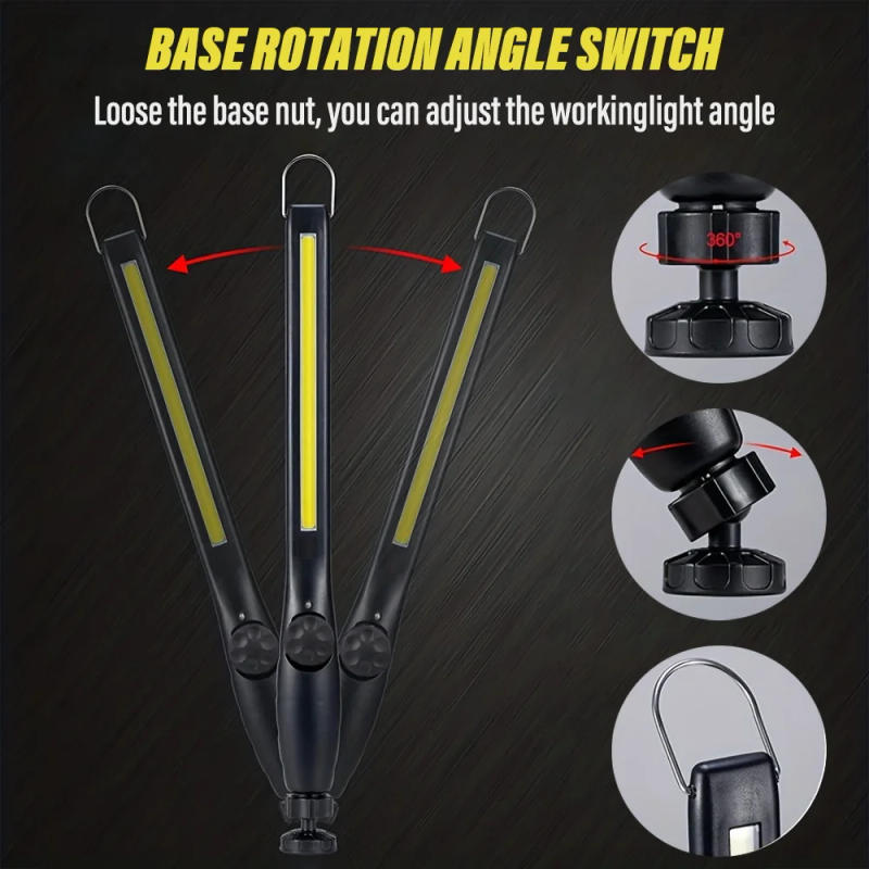 Description Picture 4 of itemHigh brightness COB work light, Portable work light, With magnet attachment, Infinitely dimmable, Suitable for night work