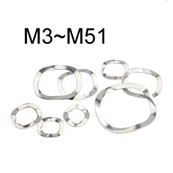 5~50PCS 304 Stainless Steel Wave Washer M3M4M5M6M8M10M12M14M16 M19 M21 M23 M25 M27 M31 M39 M41 M51 Wave Crest Type Spring Gasket