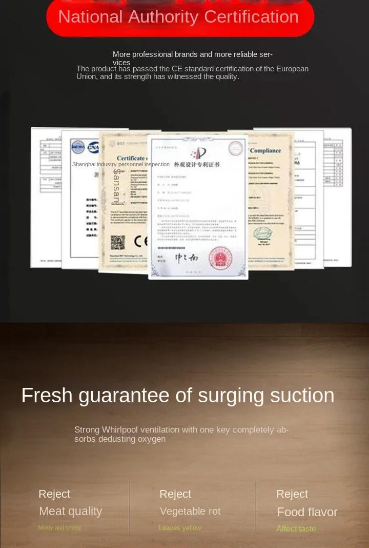 Description Picture 6 of item110-220V Vacuum Packaging Machine Household Food Preservation Plastic Sealing Mouth Machine Automatic Dry and Wet Sealing Small