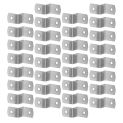 50 Pcs Corner Code Hardware Hook Canvas Clips for Picture Framing up Photo Frame Fasteners Z Table Tops Iron Tools