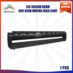 No Tax 1pcs Beam Moving Head Light LED 10x40W RGBW 4in1 DMX512 DJ Projector Lights For Bar Party KTV Christmas