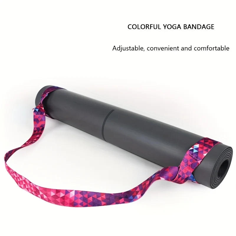 Description Picture 3 of itemAdjustable Yoga Mat Strap Yoga Mat Bundle Strap Shoulder Straps Sports Stretch Strap Floor Mat Storage Strap Yoga Mat Bag