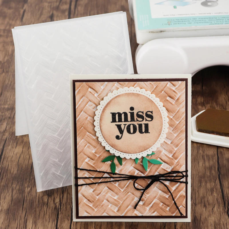 Description Picture 5 of item3D Embossed Folder Flowers/Leaves/Snowflake/Tree Background For DIY Scrapbook Card Making Process Decoration Add Textured Detail