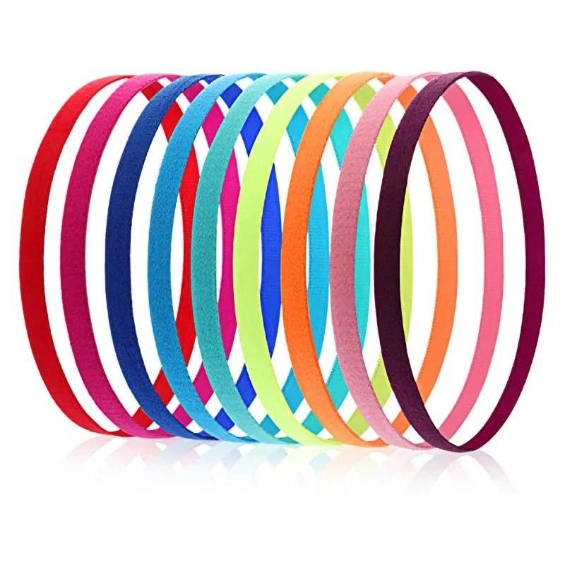 Description Picture 2 of item1PC Non-Slip Elastic Sweatband Outdoor Sports Fitness Hairband Exercise Yoga Hair Band Football Running Headband for Women Men