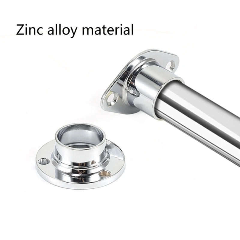 Description Picture 4 of itemProfessional Metal Wardrobe Rod End Supports 4 Pack for Closet Shower Curtain Dropship