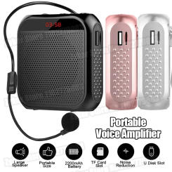 Megaphone Voice Amplifier Portable Personal Voice Speaker s With Microphone Display Loudspeaker For Teachers Speech Tour Guide