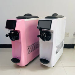 110v 220v 1050w 16l/h Single Flavor Ice Cream Machine Table Top Single Head Portable Ice Cream Maker